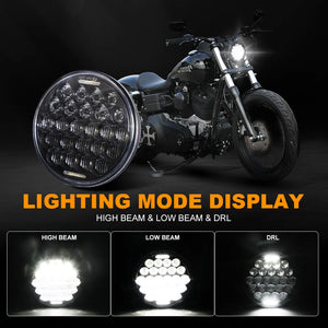 Phare LED 5,75 pouces pour Harley Dyna Softail - vue 2