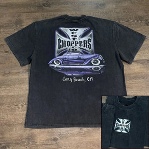 T-shirt femme vintage biker rétro - vue 8