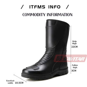Bottes Moto Homme Renforcées Imperméables - vue 4