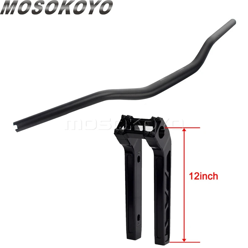Risers pullback et guidon pour Harley Dyna Sportster Softail - vue 21