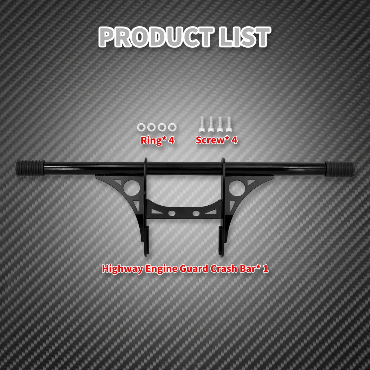 Barre de Protection Moteur Avant (Crash Bar) en Acier Peint Noir - Harley-Davidson Sportster XL 883/1200 2004-2022 – photo 5/7