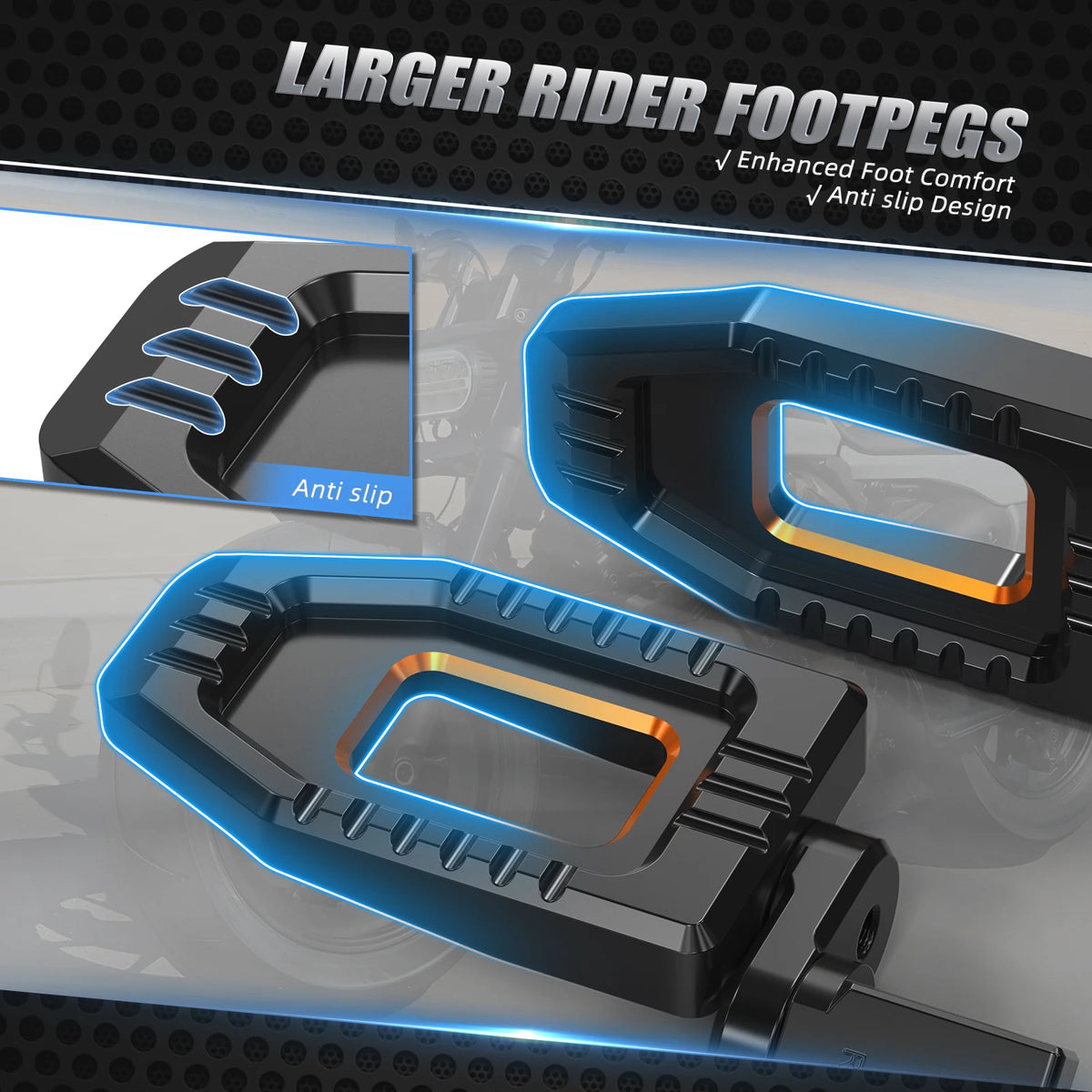 Repose-pieds Réglables, Levier de Sélecteur et Levier de Frein CNC pour Harley Sportster S RH1250S 2021-2024 – photo 3/18