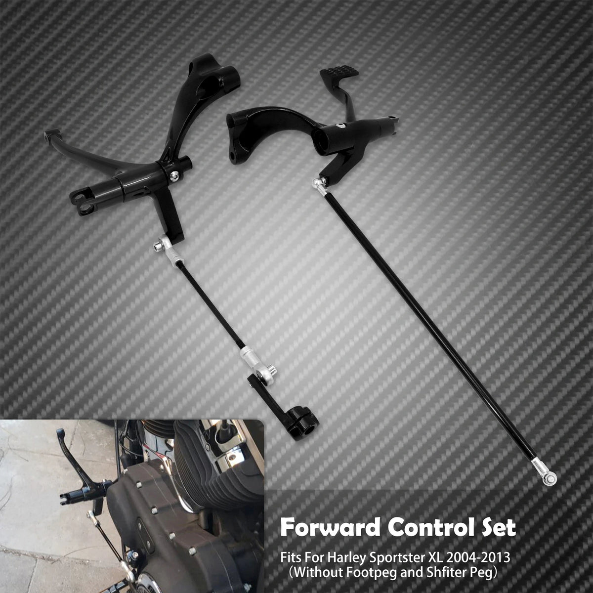 Kit de Commandes Avancées (Forward Controls) sans Repose-Pieds - Harley-Davidson Sportster XL 2004-2022 – photo 7/8