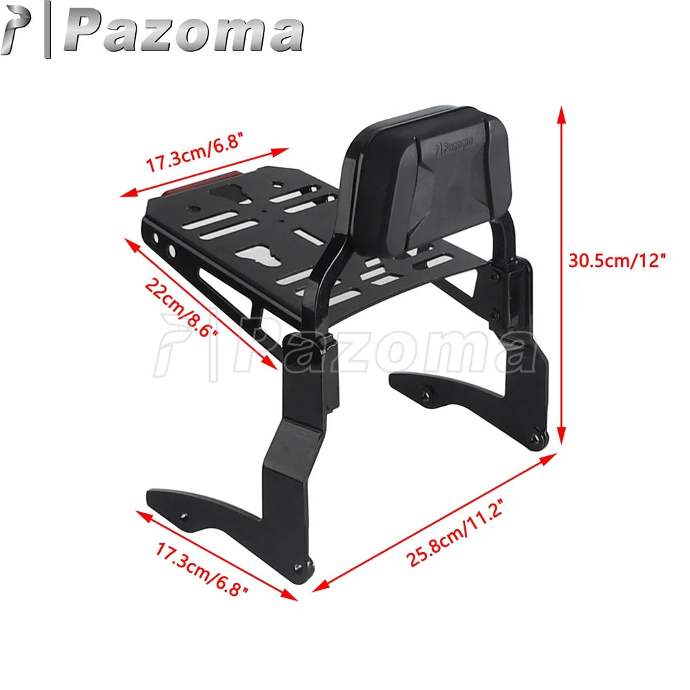 Dossier Sissy-Bar avec Porte-Bagages pour Harley-Davidson Touring 2014-2025 - vue 4