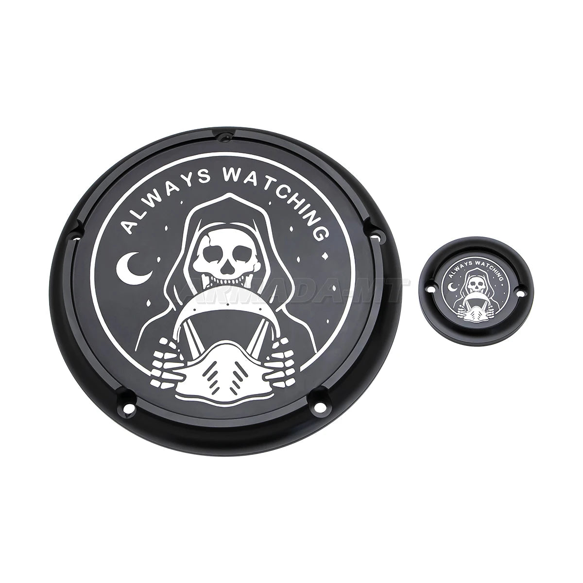 Cache derby et cache de distribution pour Harley Touring - vue 15