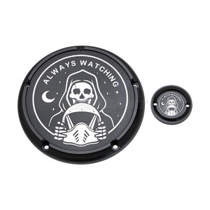Cache derby et cache de distribution pour Harley Touring - vue 15