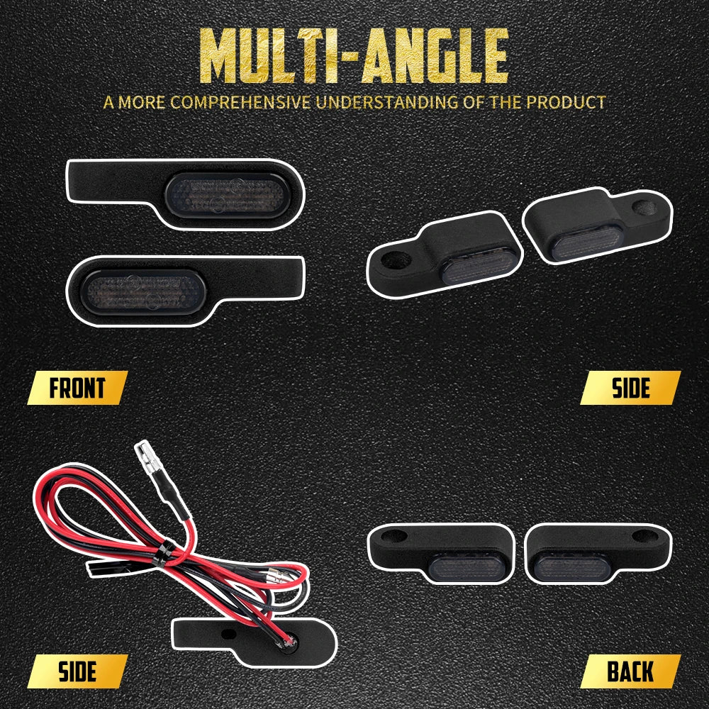 Clignotant LED Homologué E-Mark pour Guidon - Universel Harley-Davidson, BMW, Honda, Yamaha – photo 2/10