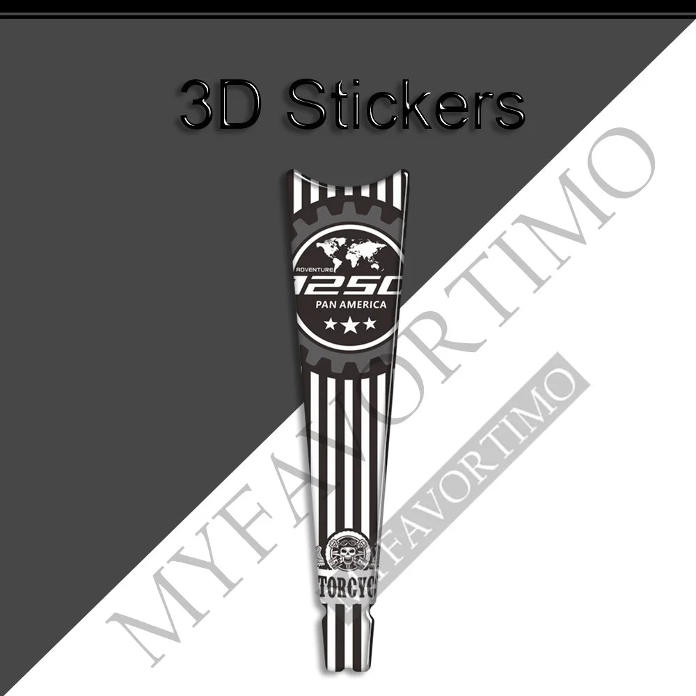 Protection de réservoir 3D noire sur Harley Pan America - vue 6