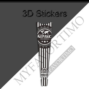 Protection de réservoir 3D noire sur Harley Pan America - vue 6