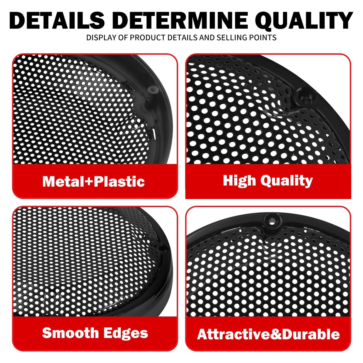 Grille chromée de protection haut-parleur pour carénage de Harley-Davidson Touring - vue 3