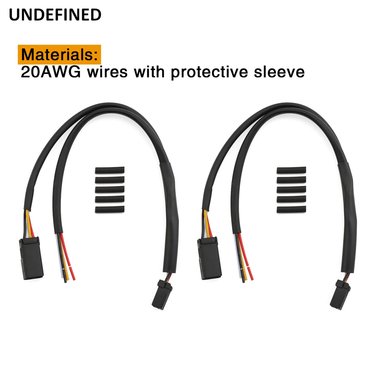 Faisceau de câblage de clignotant arrière (20AWG, noir) pour Harley-Davidson Sportster XL Iron 883, Nightster XL1200N (2007-2021)