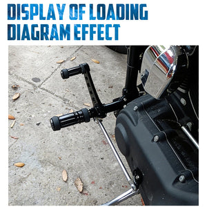Kit commandes avancées, repose-pieds et leviers en aluminium massif pour Harley-Davidson Dyna Street Bob 2006-2017, Fat Bob, Super Glide 2000-2015, Low Rider – photo 2/8