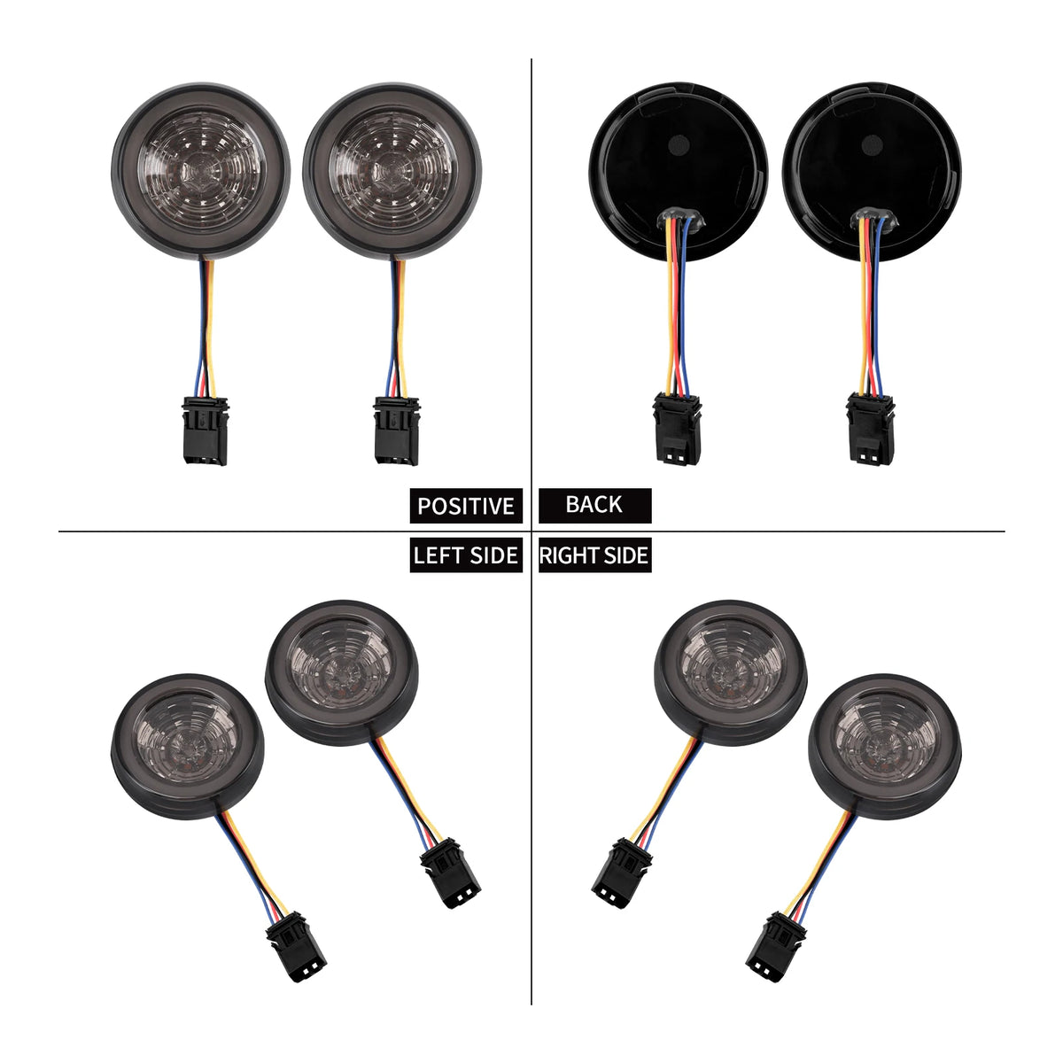 Inserts de clignotants LED pour Harley Softail - vue 4