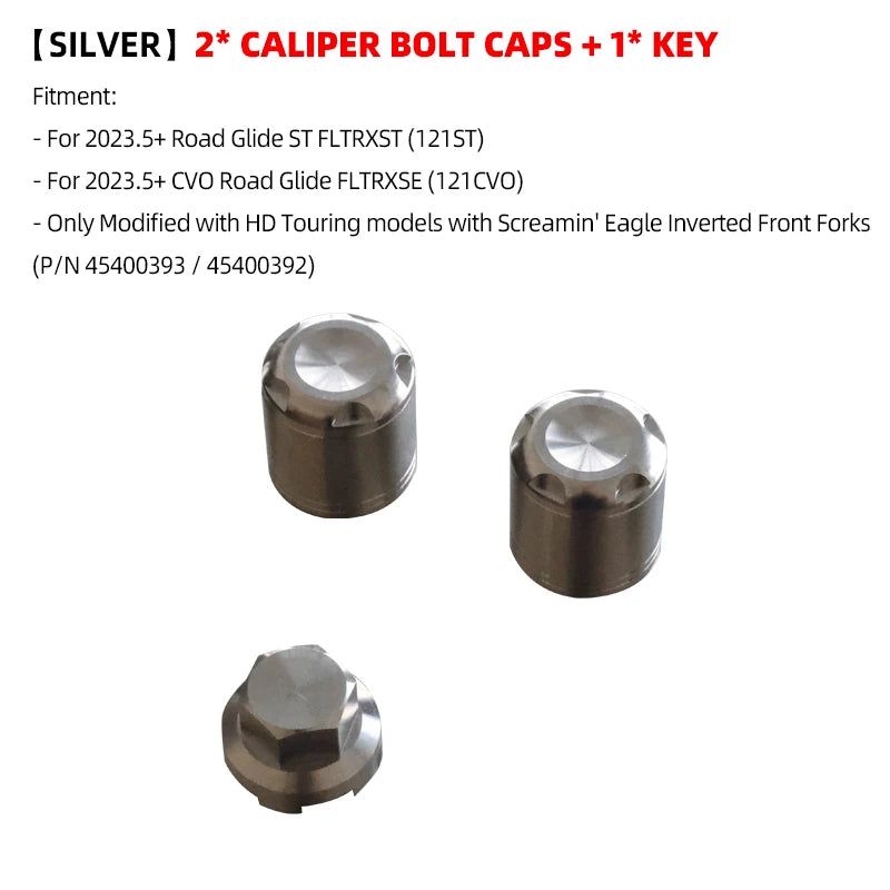 Boulons Titane Étrier/Garde-boue Avant Antivol pour Harley 121 CVO/ST, 117 Road/Street Glide – photo 17/26