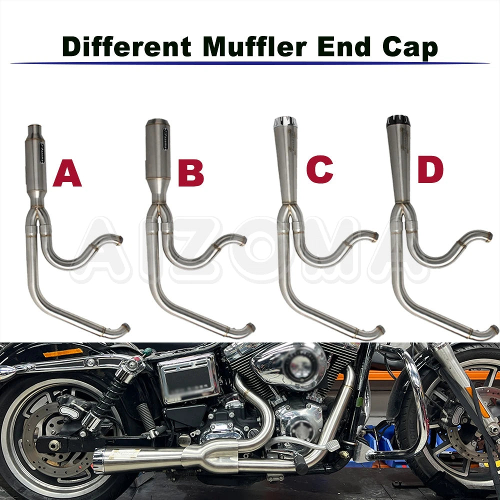 Collecteur d'échappement pour Harley-Davidson Dyna FXDF FXDL FXDLS FXDB FXD FXDC FXDWG – photo 2/10