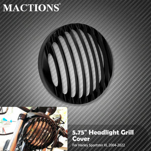 Grille de Phare CNC 5,75'' en Aluminium - Harley-Davidson Sportster Iron, Forty-Eight, Seventy-Two, Roadster 2004-2022 – photo 1/6