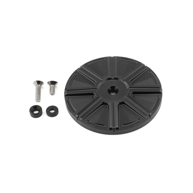 Couvercle de filtre à air rond aluminium pour Harley Dyna Softail Touring - vue 4