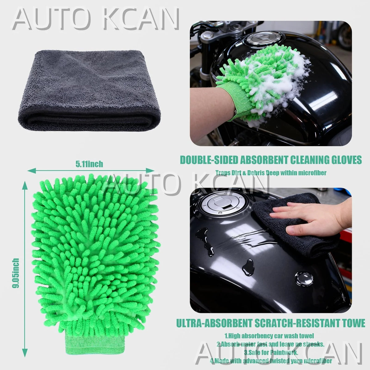 Kit de brosses de lavage pour Harley toutes motos - vue 2