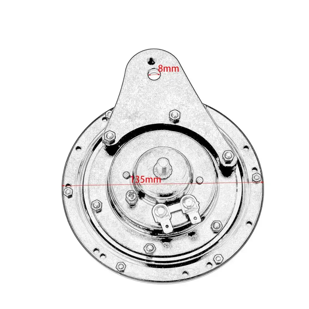 Klaxon avec cache aluminium pour Harley Big Twin - vue 6