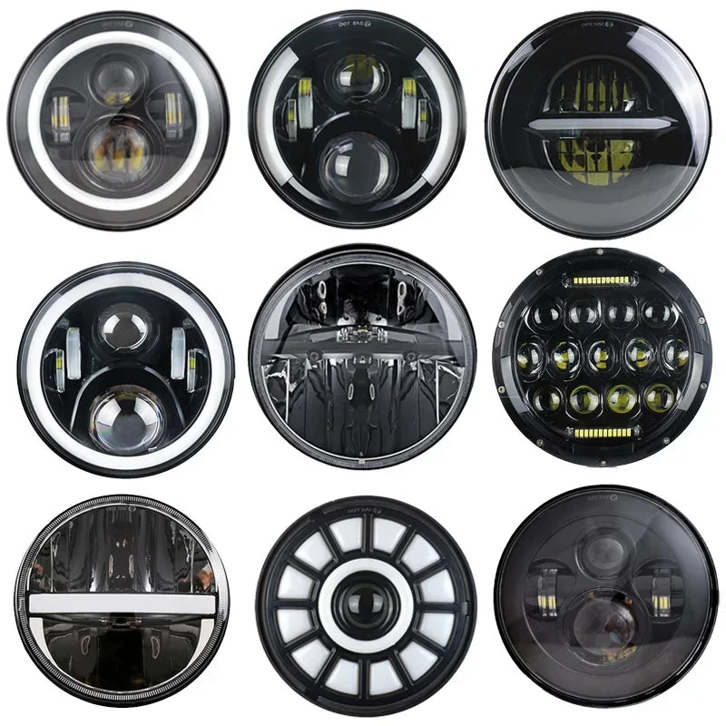 Phare LED 7 pouces pour Harley Softail - vue 1