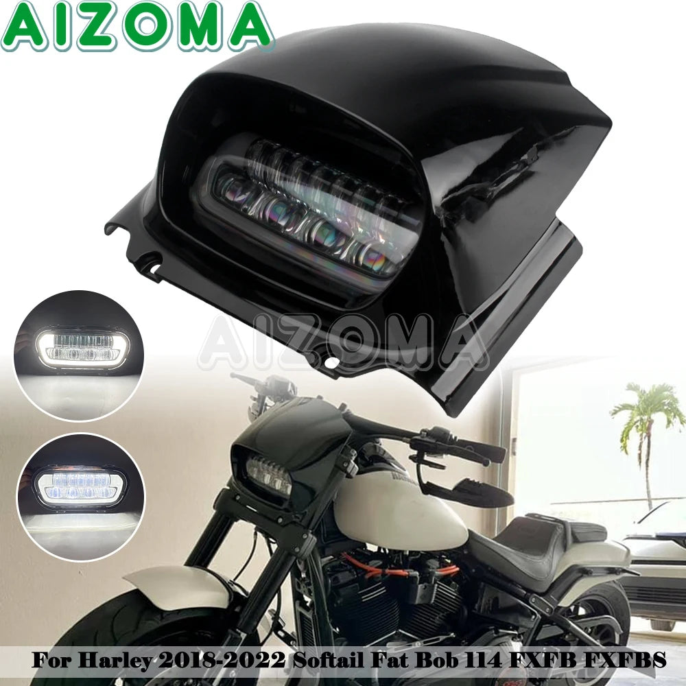 Phare avant / carénage optique pour Harley-Davidson Softail Fat Bob 114 FXFB FXFBS 2018-24 – photo 1/9