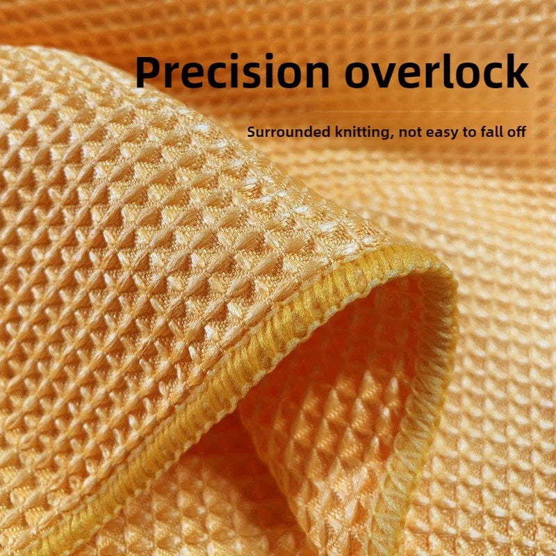 Serviette Microfibre Nid d'Abeille pour Vitres et Séchage - Auto, Maison – photo 4/12