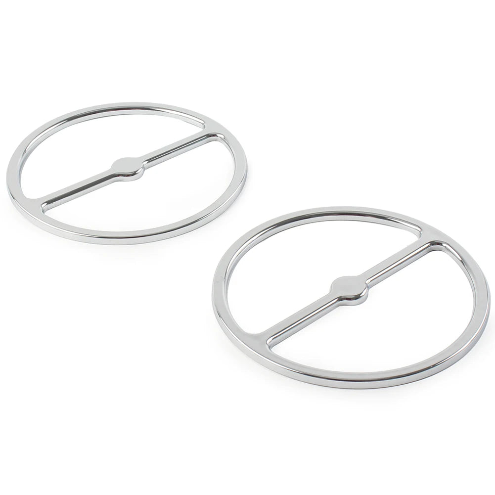 Anneaux de finition chromés pour grilles de haut-parleurs d'origine Harley-Davidson Electra, Tri et Street Glide 1996-2013 - vue 3