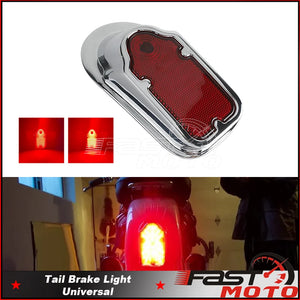 Feu arrière LED métallique style tombstone pour moto Harley-Davidson Softail - vue 1