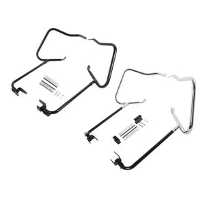 Arceau de protection noir sur sacoche cavalière Harley - vue 1