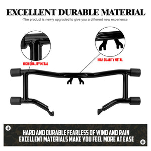 Barre de protection moteur avant noire pour Harley-Davidson Touring - vue 3