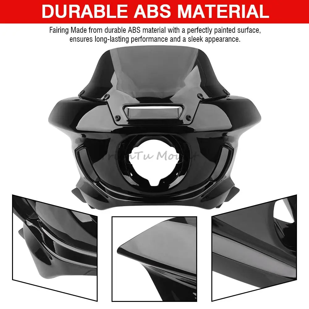 Ensemble carénage et pare-brise pour moto Harley Softail - vue 4
