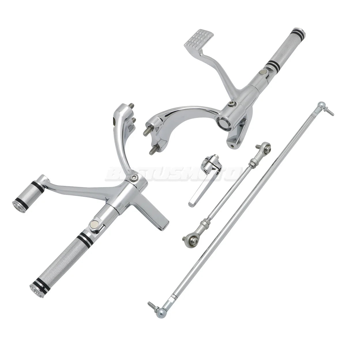 Kit complet commandes avancées CNC, repose-pieds, leviers et biellettes pour Harley-Davidson Sportster XL 883, 1200, 48 2004-2024 – photo 10/20