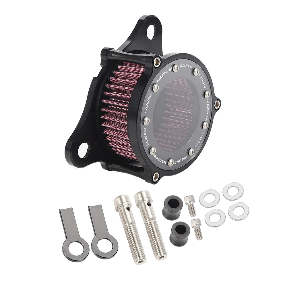 Kit filtre à air à couvercle transparent pour Harley Sportster - vue 3