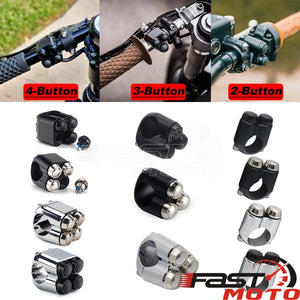 Commodo à boutons poussoirs pour guidon Harley - vue 4