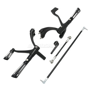 Kit complet commandes avancées CNC, repose-pieds, biellettes et leviers pour Harley-Davidson Sportster XL 48, 883, 1200, SuperLow 2004-2013 – photo 15/16