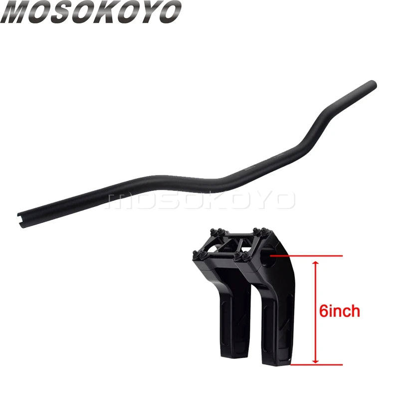 Risers pullback et guidon pour Harley Dyna Sportster Softail - vue 19