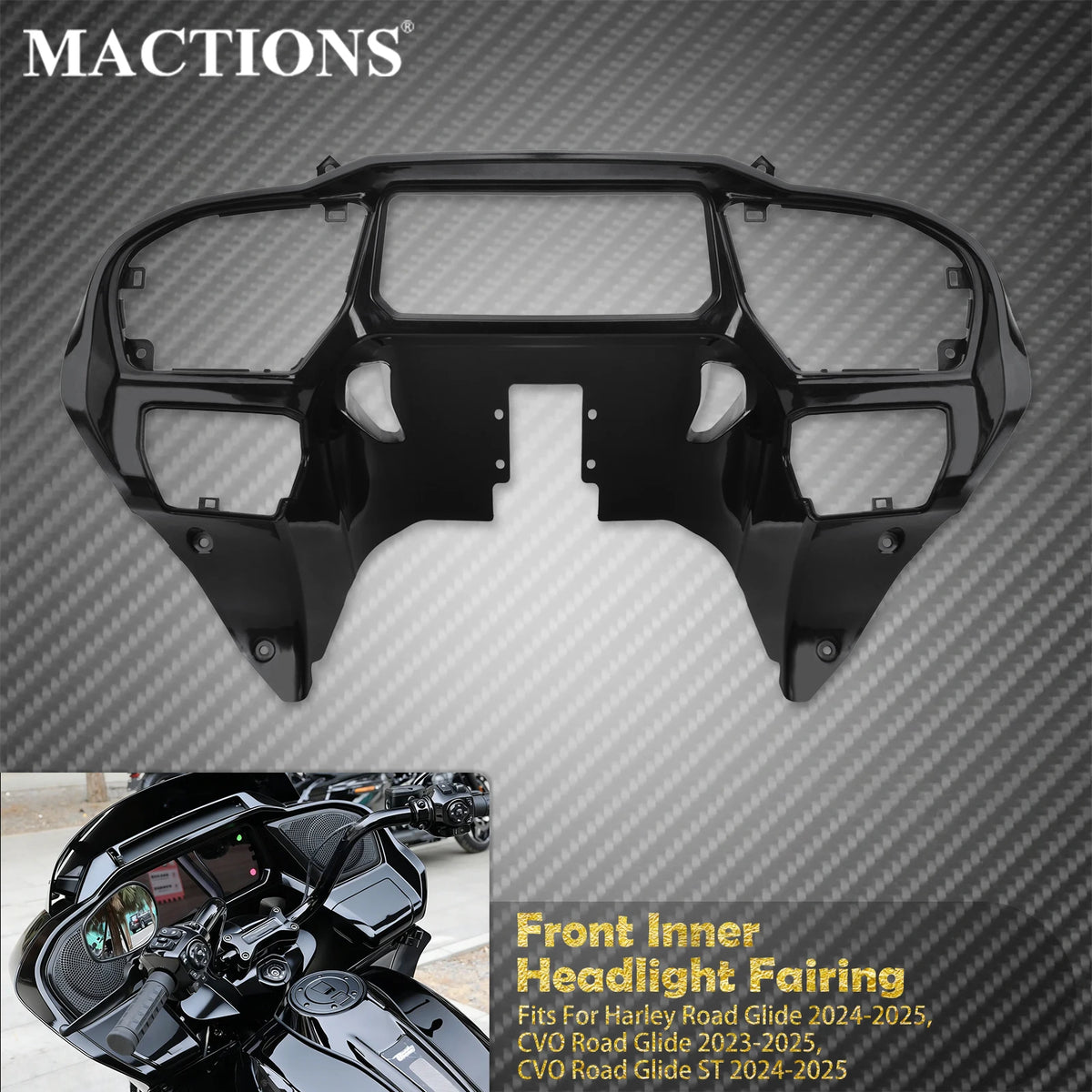Carénage Intérieur de Phare avec Support Instruments - Harley-Davidson Touring CVO Road Glide 2023-2025 – photo 1/7