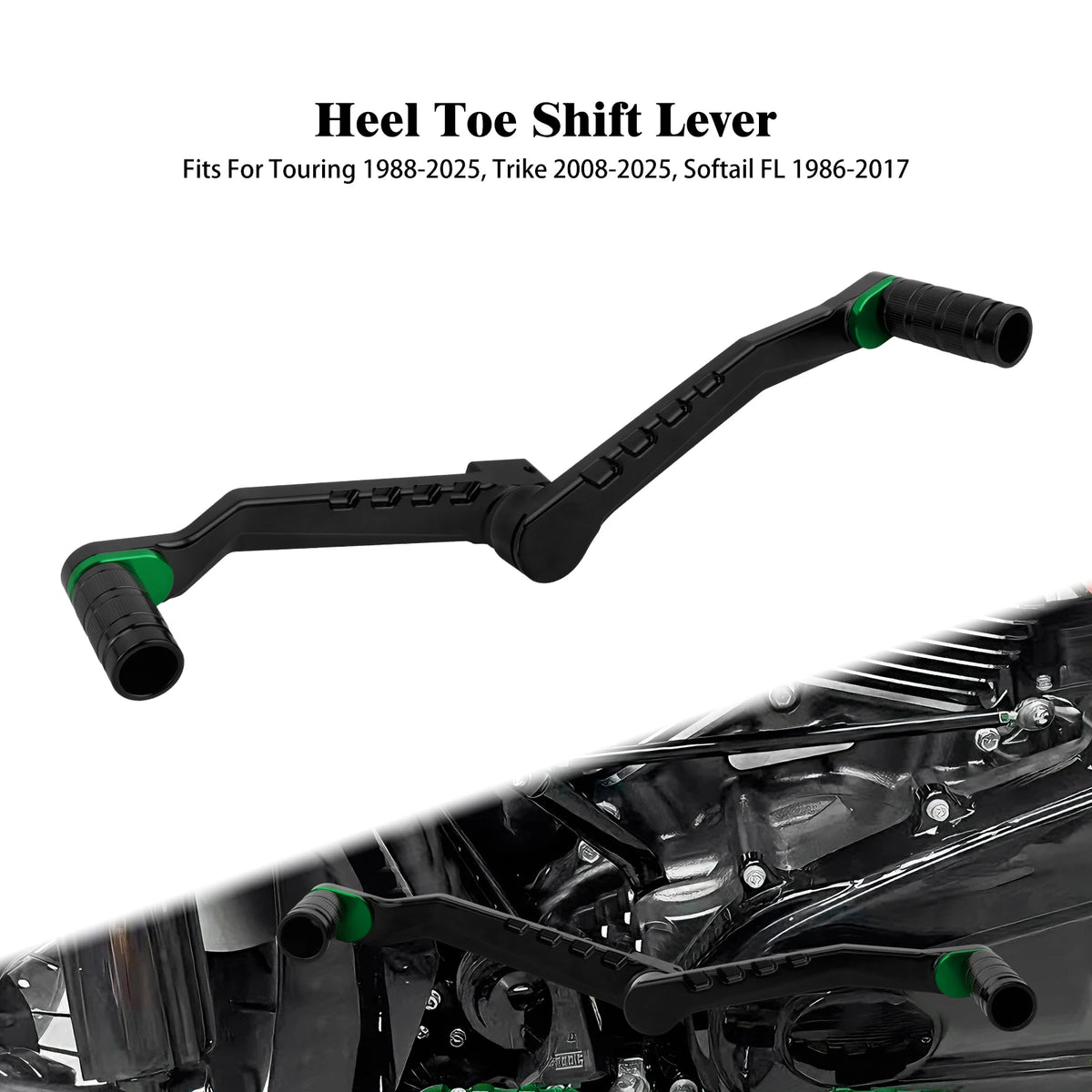 Levier de sélecteur talon-pointe en aluminium pour Harley-Davidson - vue 8