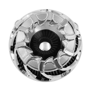 Filtre à air CNC chromé à cornet apparent pour moto Harley-Davidson - vue 5