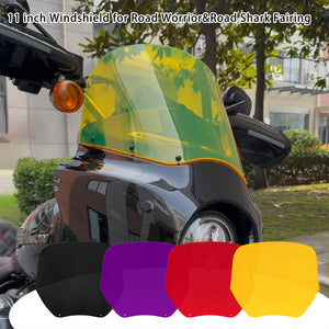 Pare-brise orange 11 pouces pour Harley Softail - vue 1