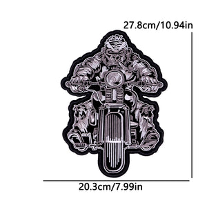 Grand écusson dorsal brodé Live To Ride style biker - vue 14