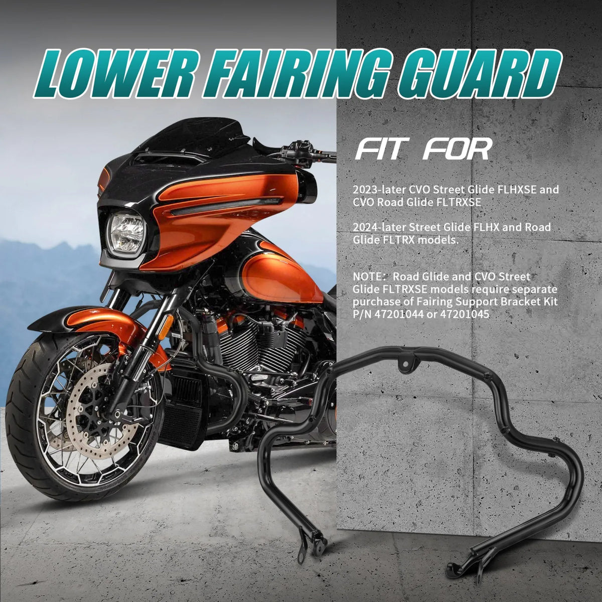 Barre de Protection Bas de Carénage 1.25" - Harley-Davidson Touring CVO 2023-Up & 2024-Up – photo 2/6