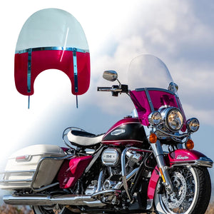Pare-brise noir style Highway King pour Harley Road King - vue 2