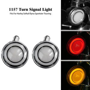 Inserts de clignotants LED 1157 pour Harley Touring Softail - vue 1