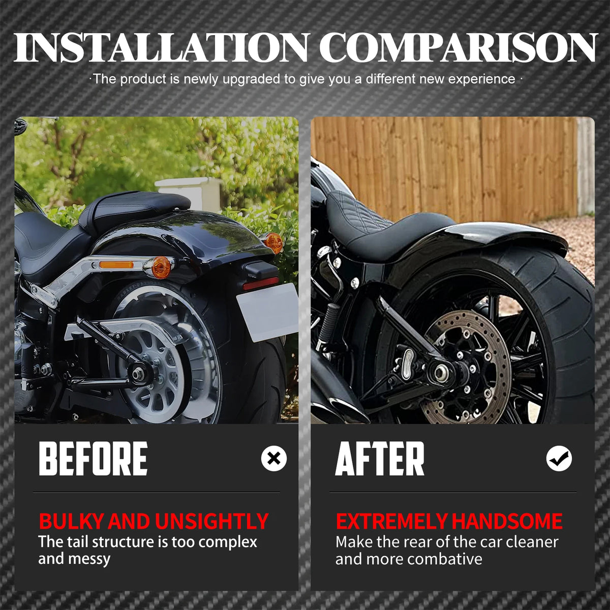 Garde-Boue Arrière Court sans Feu (Short Fender) - Harley-Davidson Softail Fat Boy, Breakout & FXDR 2018-Up – photo 2/7