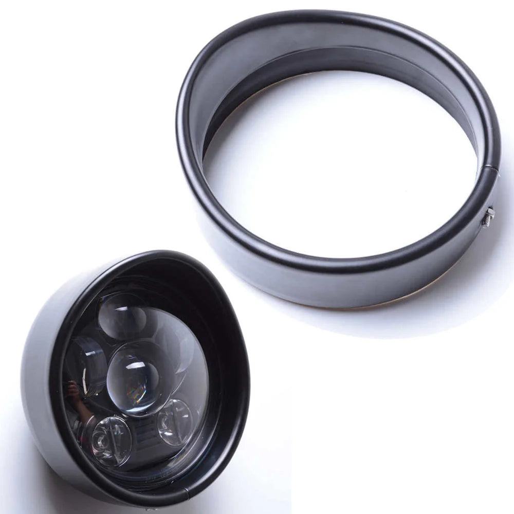 Visière de phare 5,75 pouces pour Harley Sportster - vue 1