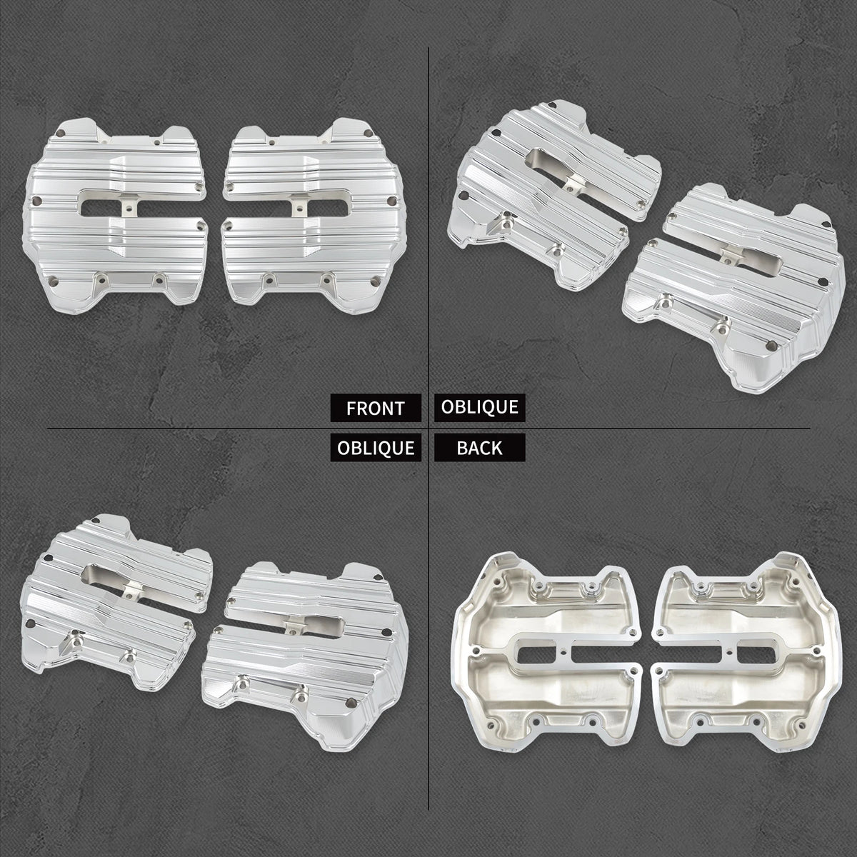 Caches de Culbuteurs (Rocker Box) en Aluminium Billet - Harley-Davidson M8 Touring, Softail, Trike – photo 3/8