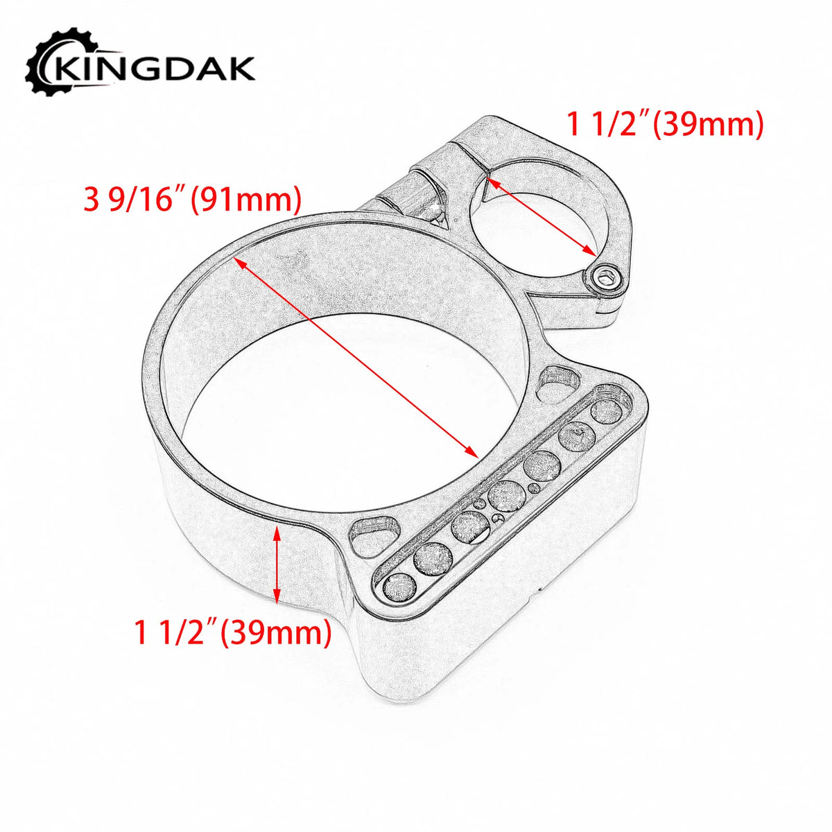 Support de Déport de Compteur CNC Aluminium - Harley-Davidson Sportster XL883, XL1200 (1988-2014, Multi-Versions) – photo 2/6