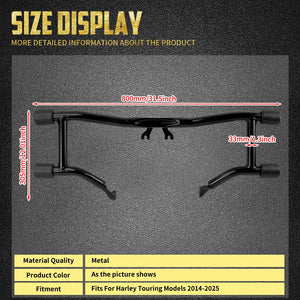Barre de Protection Moteur avec Repose-Pieds Highway - Harley-Davidson Touring 2014-2025 – photo 6/7
