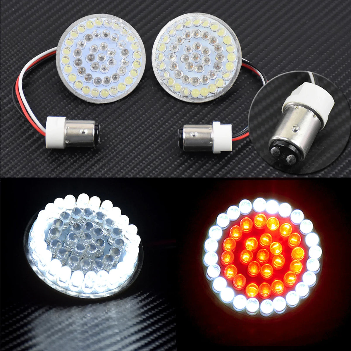 Inserts LED 1157 de clignotant pour Harley Touring Softail Dyna - vue 7